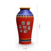 Picture of Terracotta Vase 'Warli In Frames' Elongated Urn Shaped