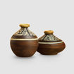 Picture of Terracotta Pots Warli - Tribal Melodies (Set of 2)