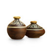 Picture of Terracotta Pots Warli - Tribal Melodies (Set of 2)