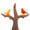 Picture of Wooden Tealight Holder Tree Of Life & Parrots (Table or Wall)
