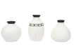 Picture of Terracotta Table Pots Warli Miniature (Set of 3 - White)