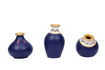 Picture of Terracotta Table Pots Warli Miniature (Set of 3 - Blue)