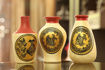 Picture of Terracotta Miniature Madhubani Table Pots (Set of 3 Golden)