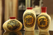 Picture of Terracotta Miniature Madhubani Table Pots (Set of 3 - Golden)