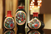 Picture of Terracotta Miniature Madhubani Table Pots (Set of 3 - Black)