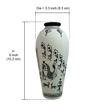 Picture of Terracotta Vase/Pot Warli Tapered (White)