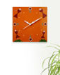 Picture of Warli Hand Painted Wall Clock (Orange)