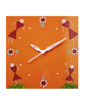 Picture of Warli Hand Painted Wall Clock (Orange)
