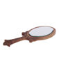 Picture of Wooden Hand Mirror Royal Look Oval Sheesham Wood