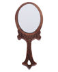 Picture of Wooden Hand Mirror Royal Look Oval Sheesham Wood