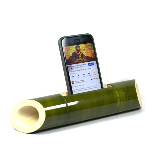 Picture of Kalarava Acoustic Amplifier for Mobile Phone - Classic Wedge Cut - Green