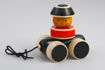 Picture of Go Go Wooden Stacker on Wheels Toy