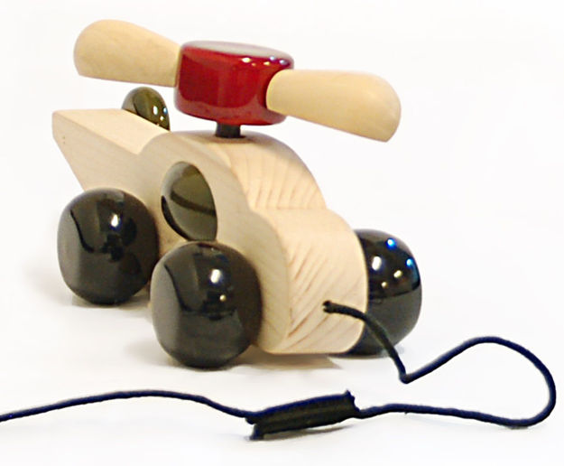 Picture of Spinno Helicopter Wooden Pull Toy