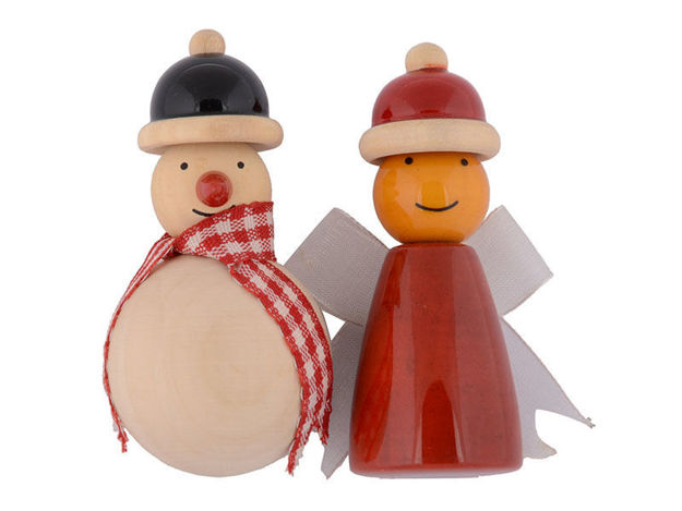 Picture of Snowman & Fairy Fridge Magnets