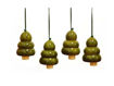 Picture of Wooden Christmas Decor TREE BELLS (Set of 4)