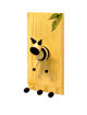 Picture of Wooden Key Ring Holder Zebra