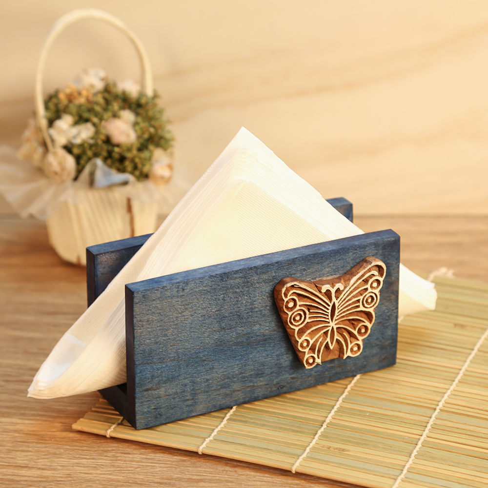 Wooden Tissue Holder