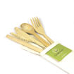 Picture of Bamboo Cutlery Set with Pouch (Set of 5)