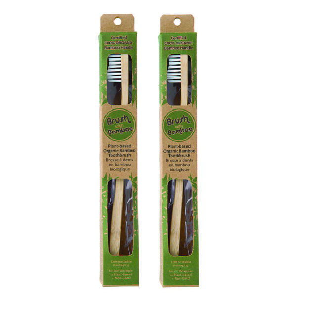 Picture of Bamboo Toothbrush – Green Couple Pack