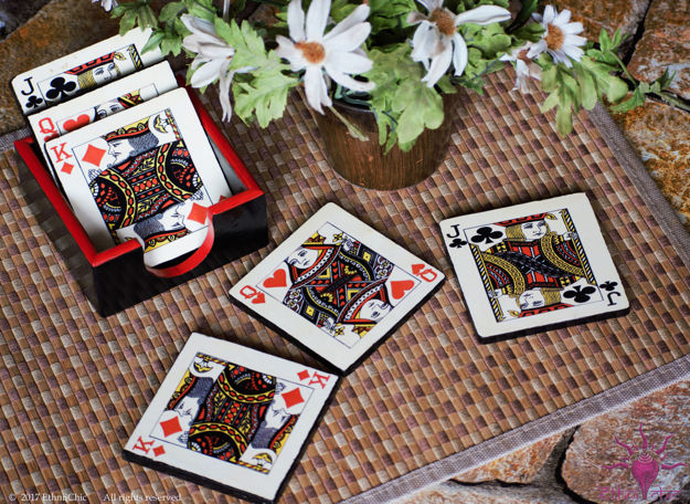 Picture of Tea Coasters - Playing Cards (Set of 6)