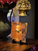 Picture of Handpainted Henna Table Clock (Copper)