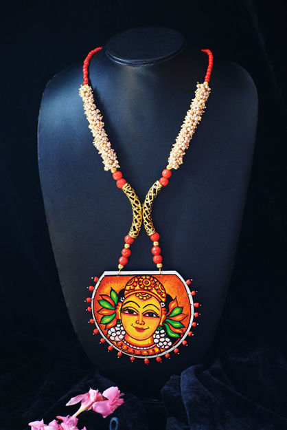 Picture of Kerala Mural Apsara Neckpiece 12