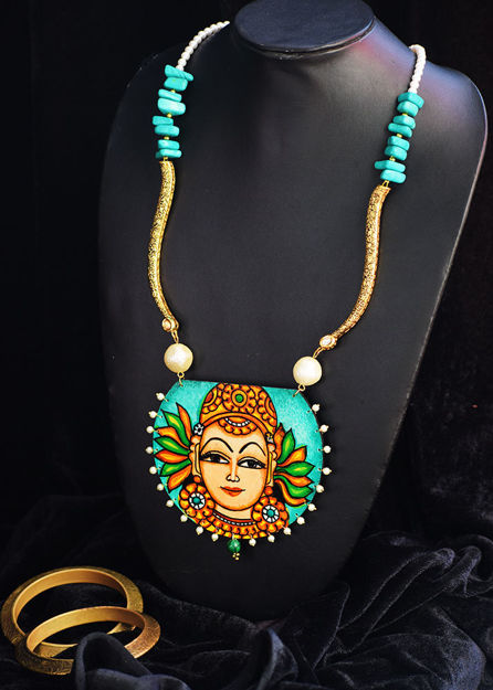 Picture of Kerala Mural Apsara Neckpiece 13