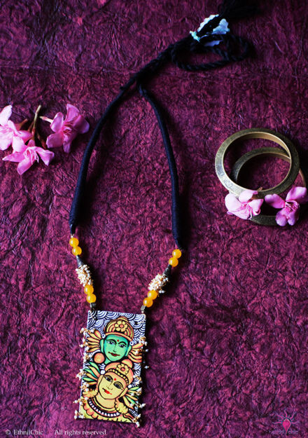 Picture of Kerala Mural Apsara Neckpiece 14