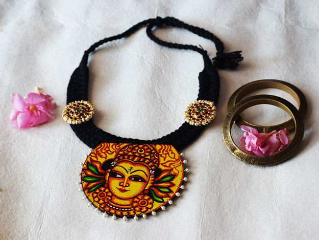 Picture of Kerala Mural Apsara Neckpiece 18