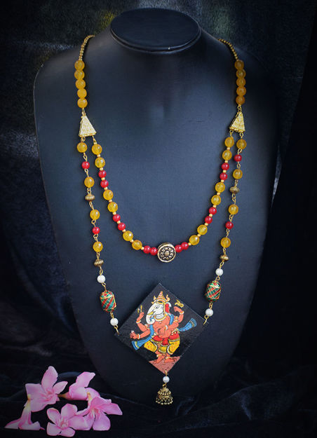 Picture of Kerala Mural Apsara Neckpiece 31