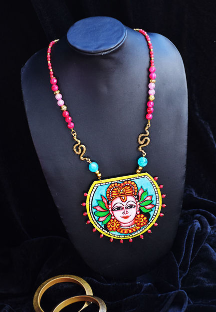 Picture of Kerala Mural Apsara Neckpiece 33