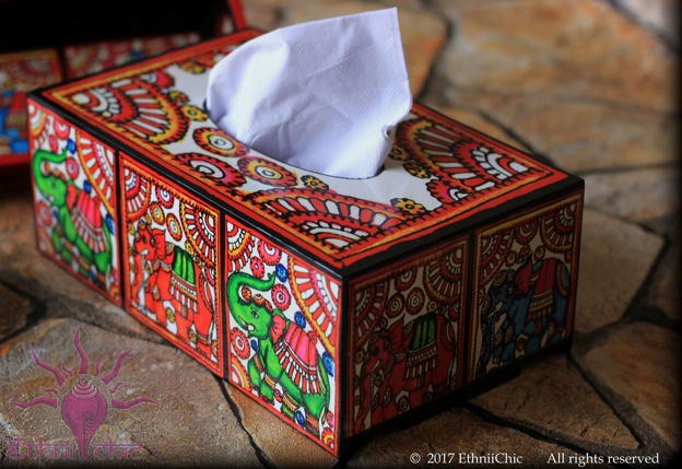 Picture of Tissue Box - Tholu Elephant