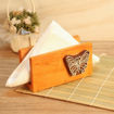 Picture of Wooden Napkin Tissue Paper Holder With Engraved Butterfly