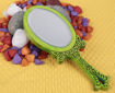 Picture of Wooden Hand Mirror Royal Look Oval Small (Select your Colour)