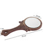 Picture of Wooden Hand Mirror Royal Look Round Small (Select your Colour)