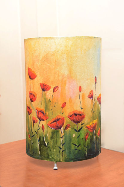 Picture of Table Lamp Green Flowers