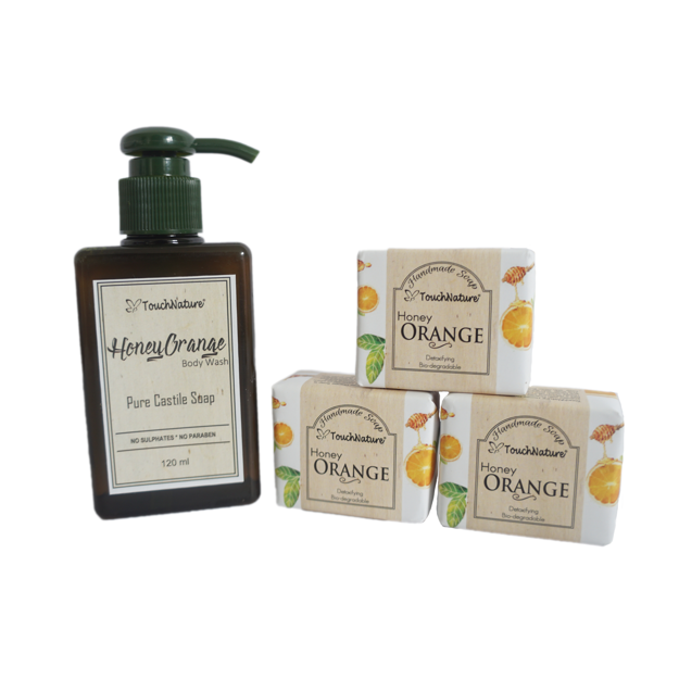 Picture of Body Wash with 3pc Bar Soap - Available in 4 Scents