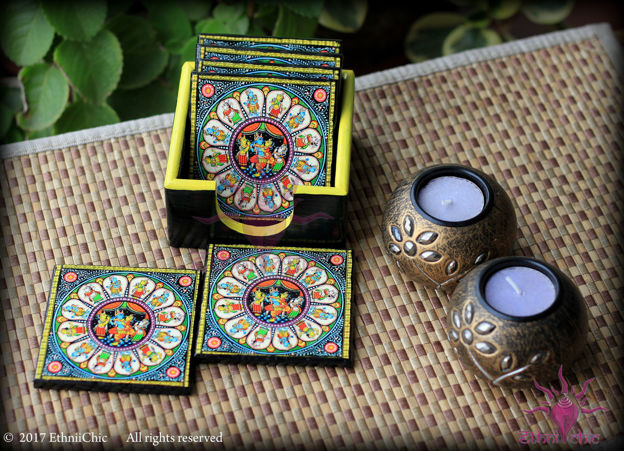 Picture of Tea Coaster- Raas Leela (Set of 6)