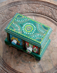 Picture of Hand Painted Wooden Jewellery Box - Set of 1 (Available in 2  Colors)