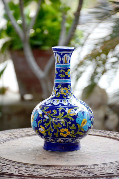 Picture of Floral Surahi Vase - Set of 1 (Available in 3 Designs)