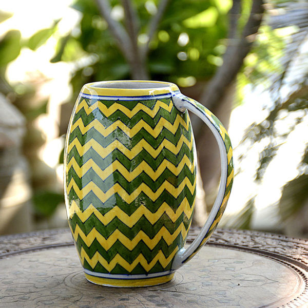 Yellow & Green Zig Zag