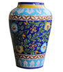 Picture of Floral Cylinder Vase - Set of 1 (Available in 2 Colors)