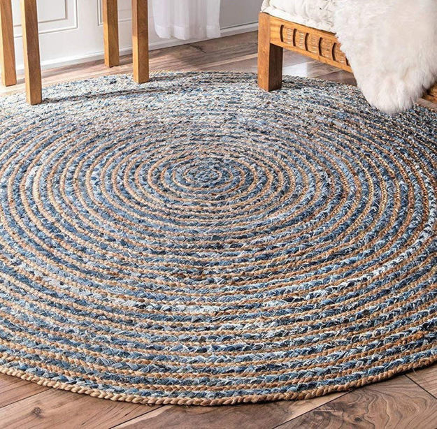 Picture of Jeans Cotton & Jute Indoor Area Rug