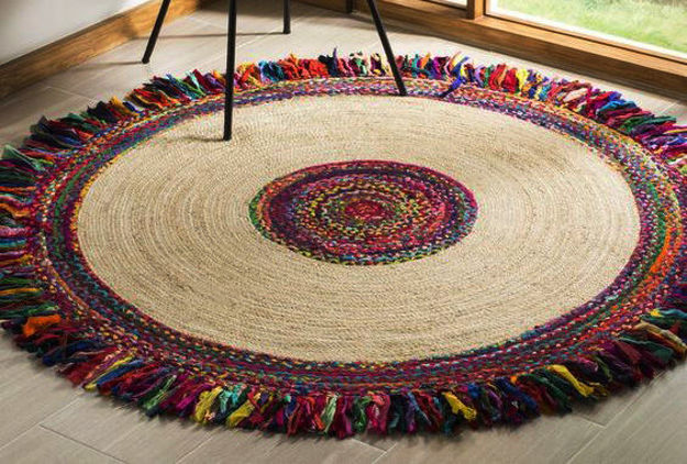 Picture of Jute & Cotton Mix Multi color  Indoor Area Rug