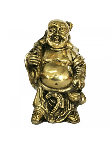 Picture of Brass Laughing Buddha Showpiece