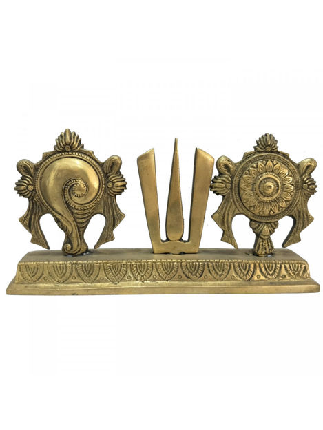 Picture of Shanku Chakra Nama Brass Statue