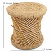 Picture of Bamboo Beige Cane Stool