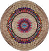 Picture of Hand Woven Jute Mix Chindi Round Indoor Carpet