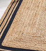 Picture of Jute Rectangle Shape Black Border Doormat