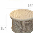 Picture of Natural Bamboo Mudda Stool (Set of 2)